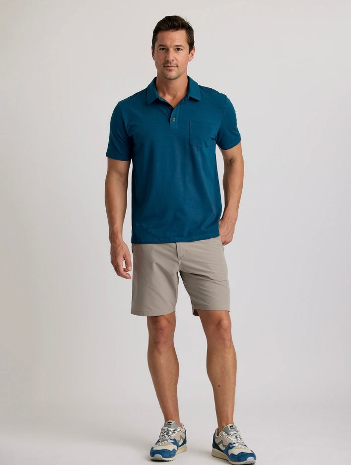 Free Fly Men’s Bamboo Current Polo - Legion Blue