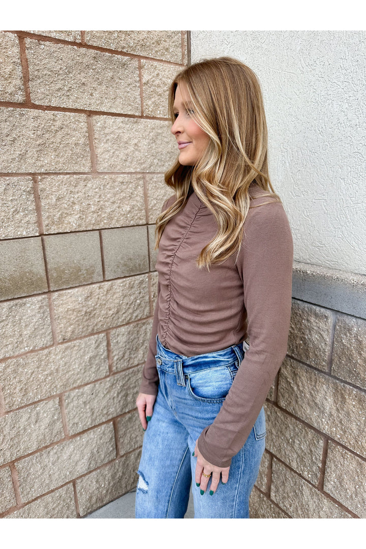 The Lindsey Top: Mocha