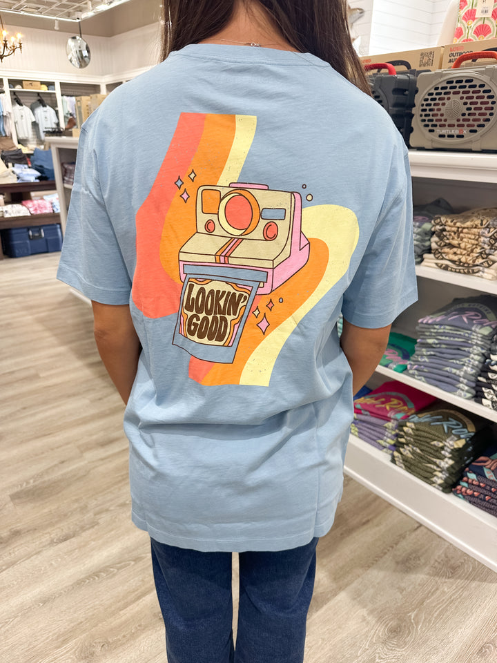 SSCO Women’s Looking Good S/S Pocket T-Shirt - Ocean Breeze