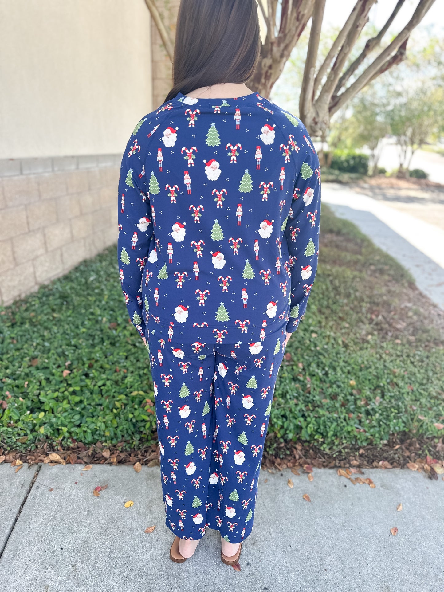 MS Annie PJ Pant Set - Peppermint Pine