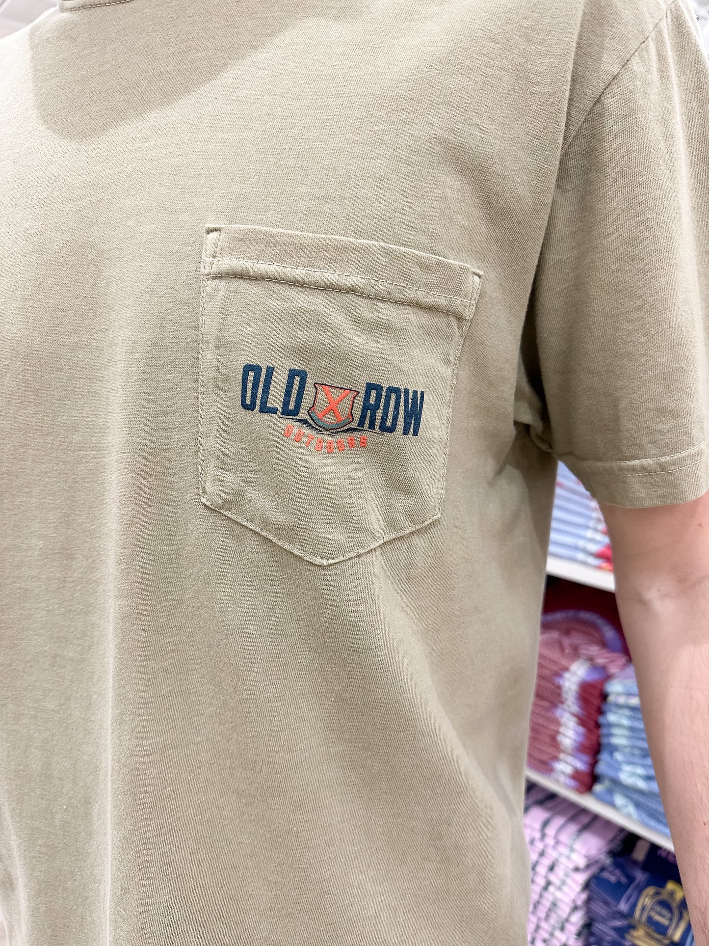 Old Row Outdoors Shells S/S Pocket T-Shirt - Tan