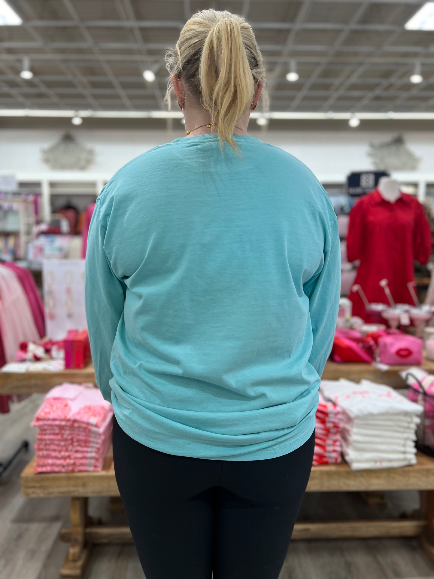 FLORAL XOXO BOW L/S Tee