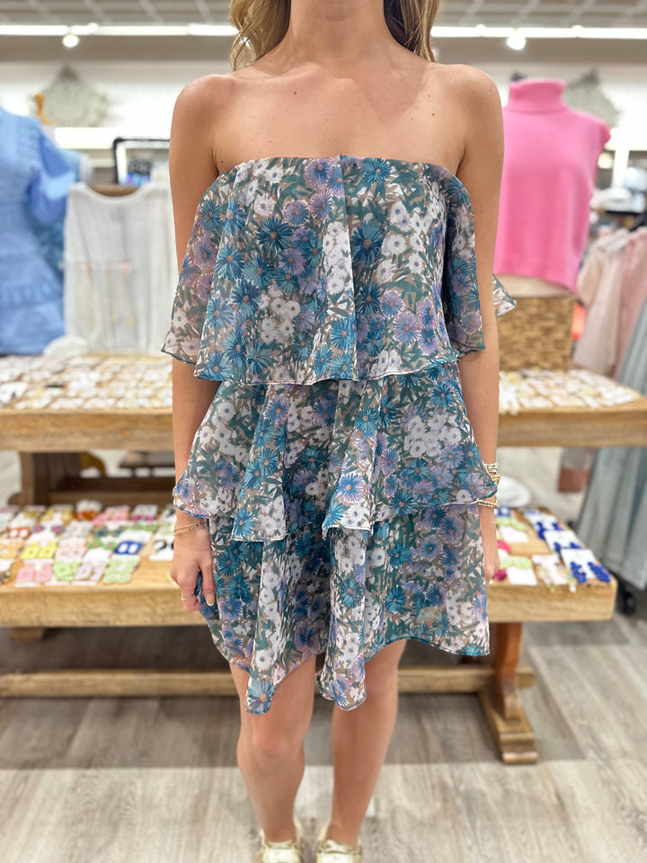 London Ruffled Mini Dress