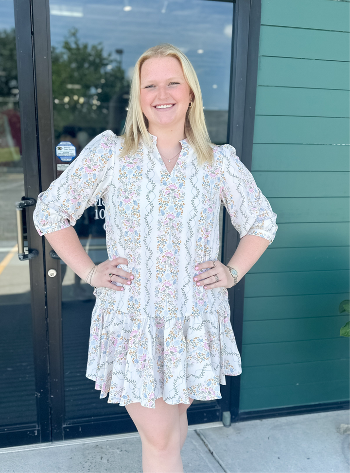 Naomi Dress - Ivy Lane Ivory
