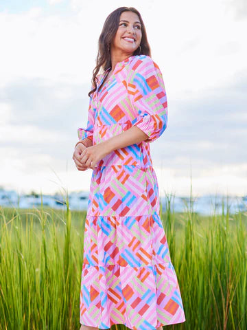 Cameron Dress - Swept Away Pink