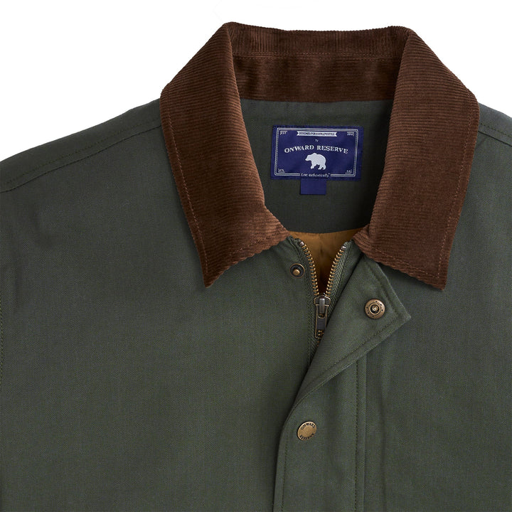 Onward Reserve Red Hills Stretch Canvas Coat - Olive