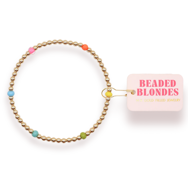 Beaded Blondes Confetti Poppi Bracelet