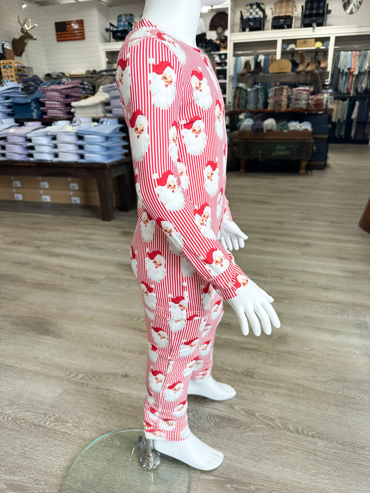 MS Toddler PJ Pant Set - Santa Baby Red