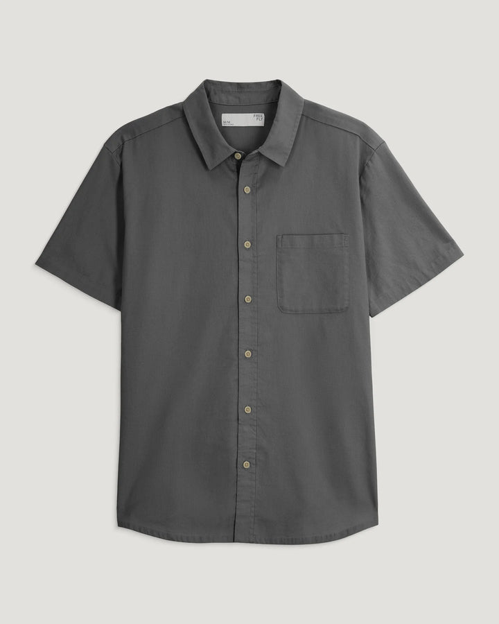 Free Fly Men’s Harbor Short Sleeve Shirt - Anthracite