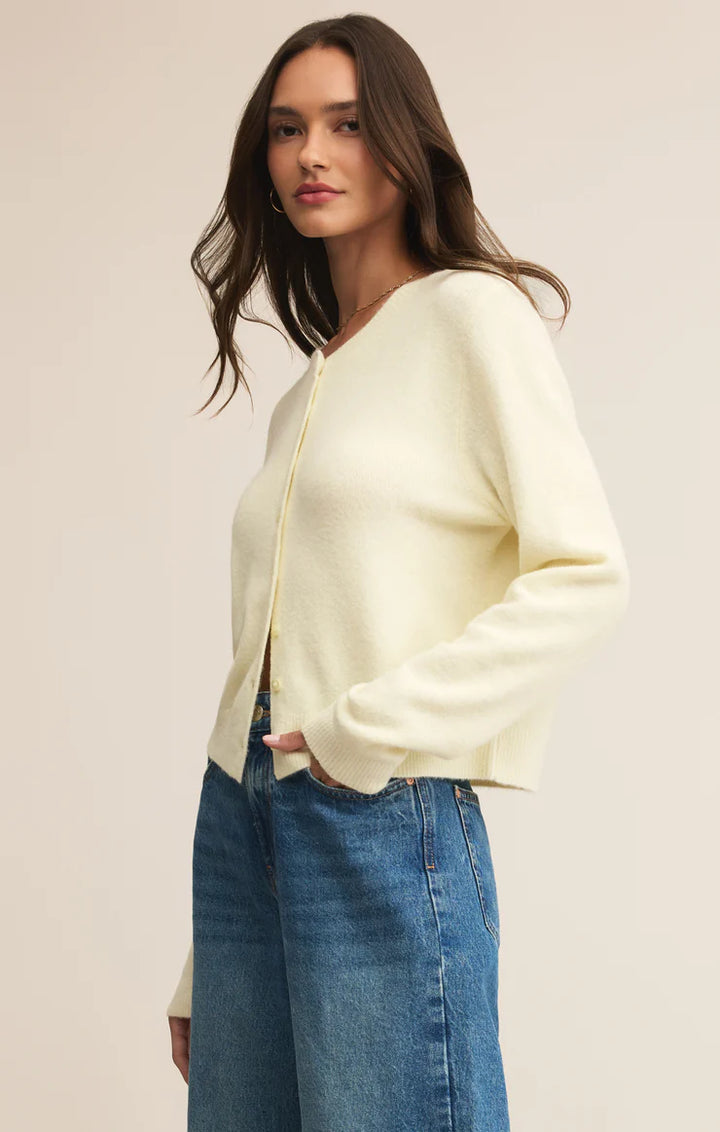 Medina Cozy Cardigan - Mellow Yellow