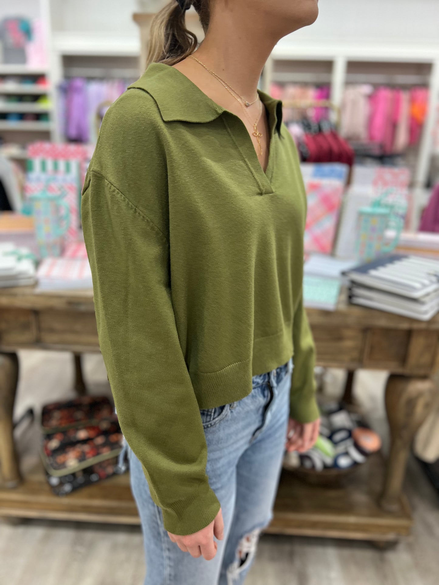 Charis Collared Sweater