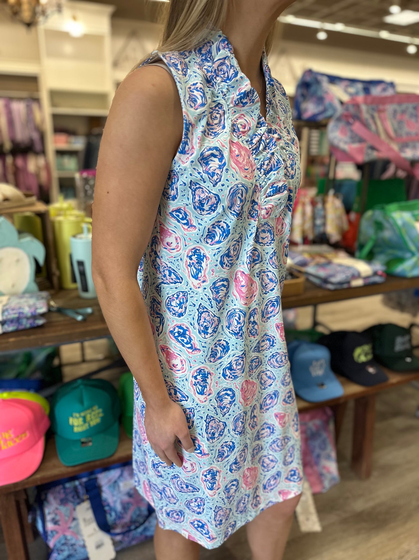 Ivy Collar Dress - Oyster