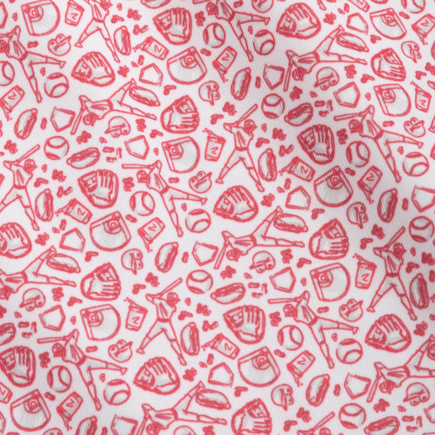 Genteal S26 Fastball Printed Performance Polo - Red