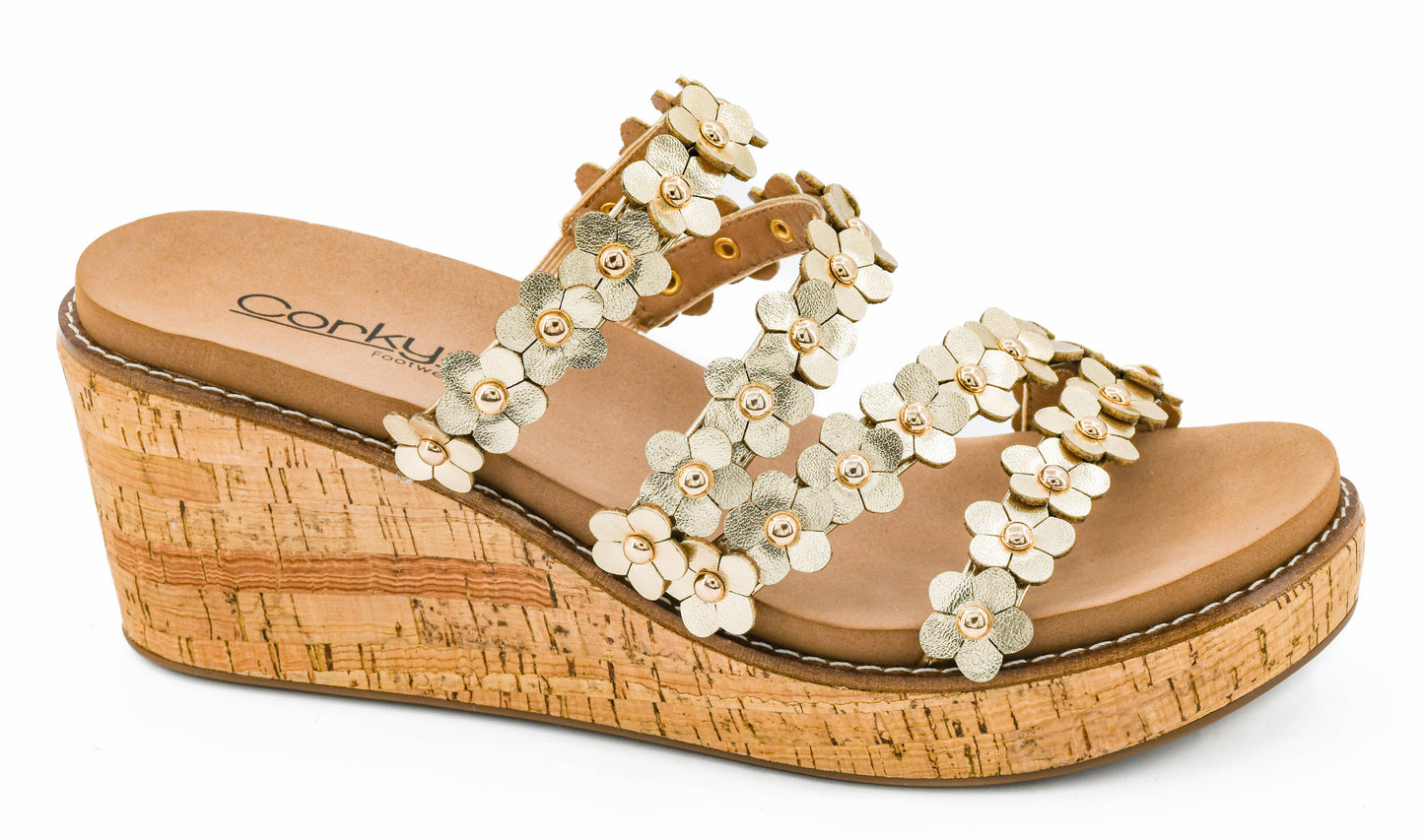 Corky’s Let’s Be Friends Wedge - Gold