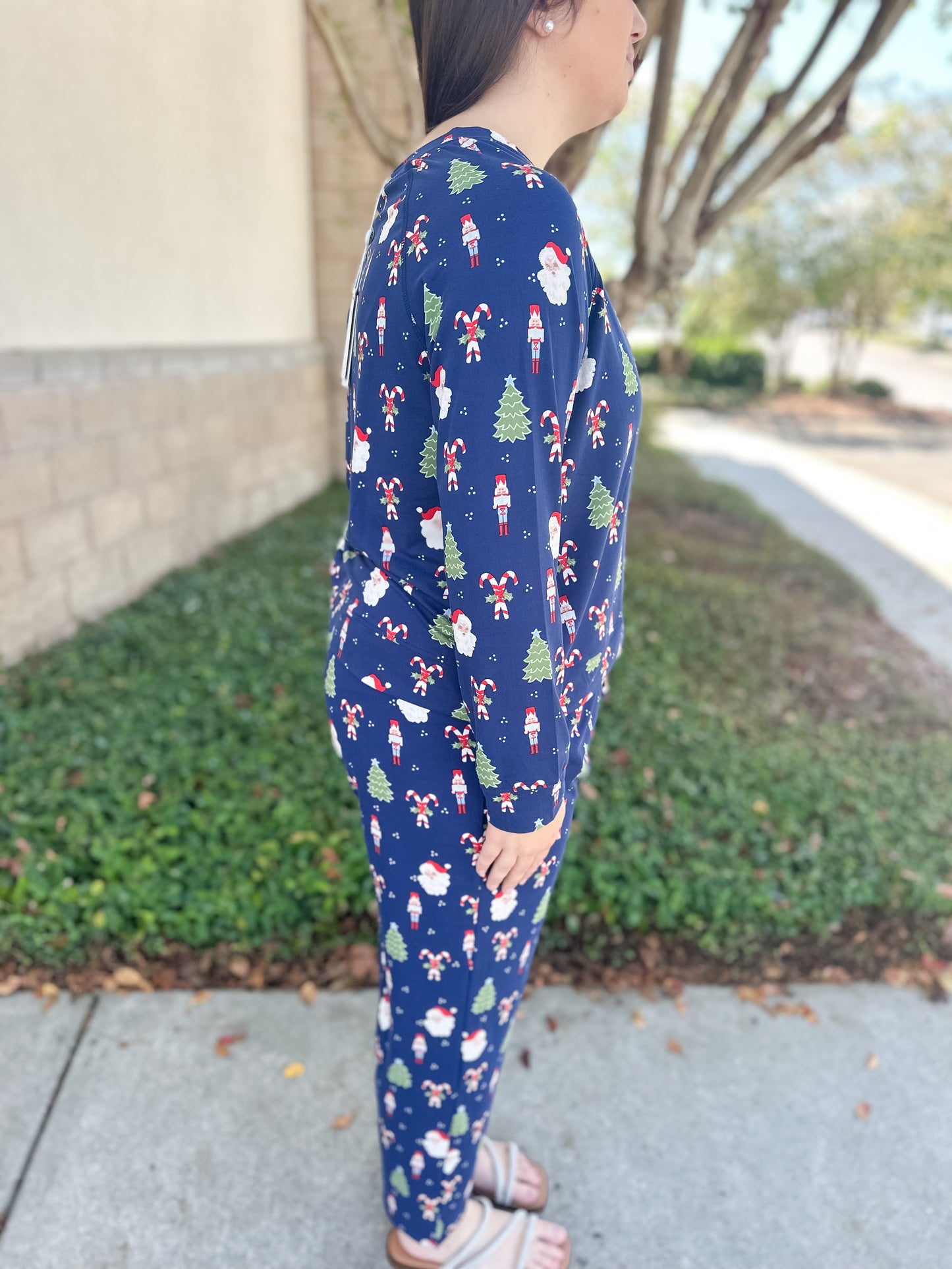 MS Annie PJ Pant Set - Peppermint Pine