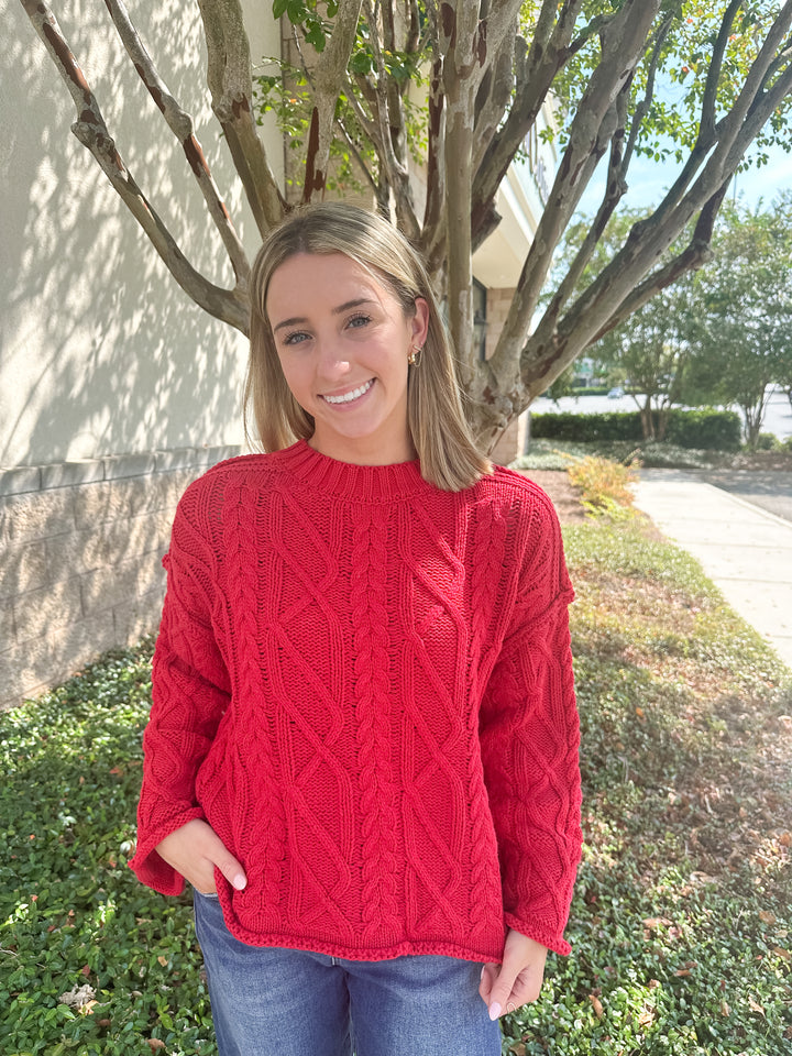 Amber Cable Knit Sweater