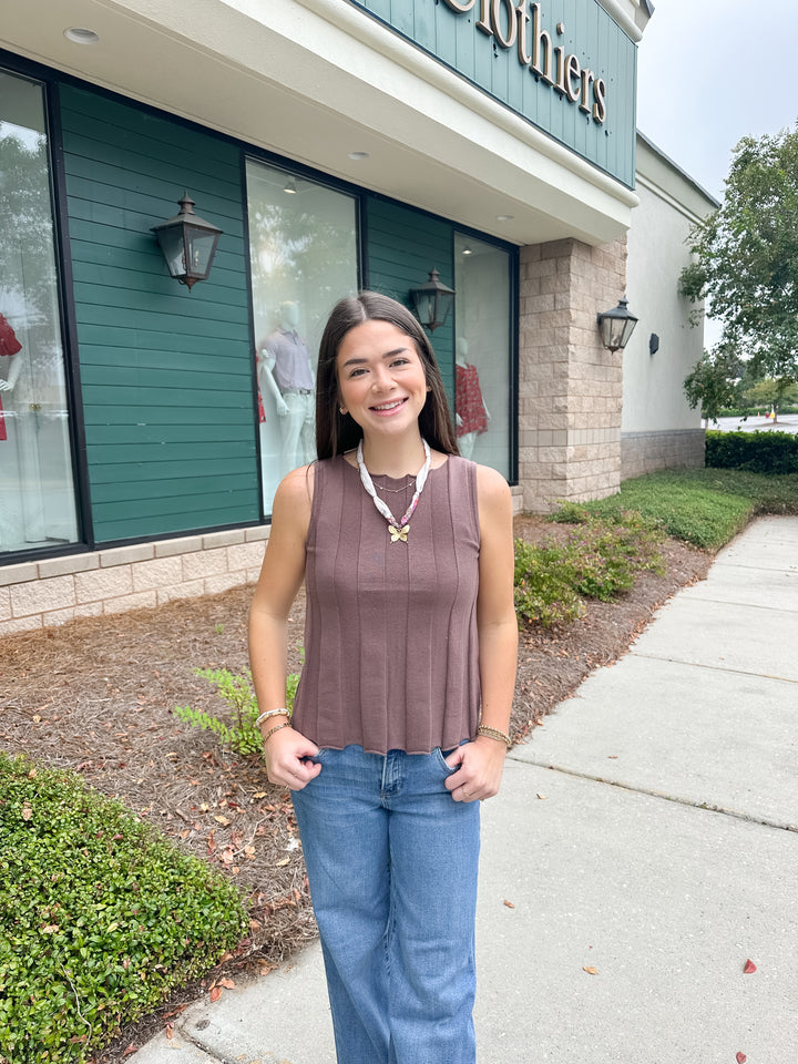 Indiana Ribbed Sweater Tank