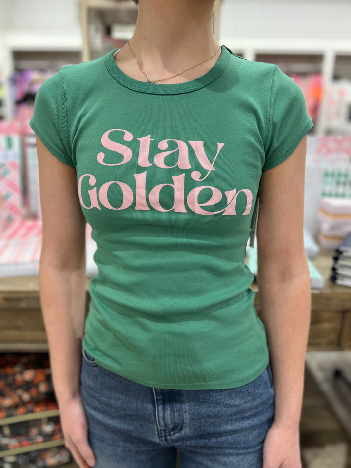 Stay Golden Cheek Tee