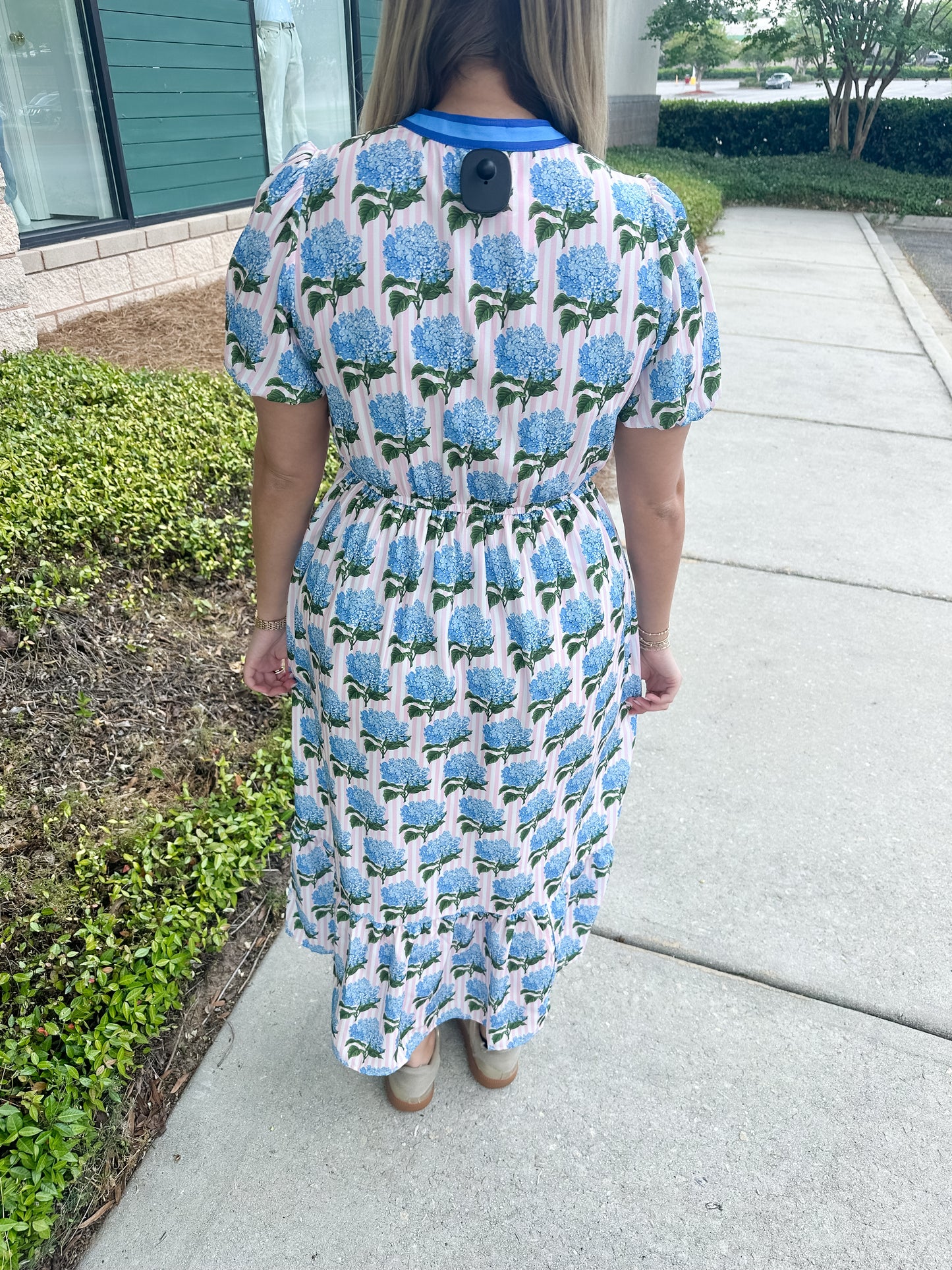 Prim Hydrangea Maxi Dress
