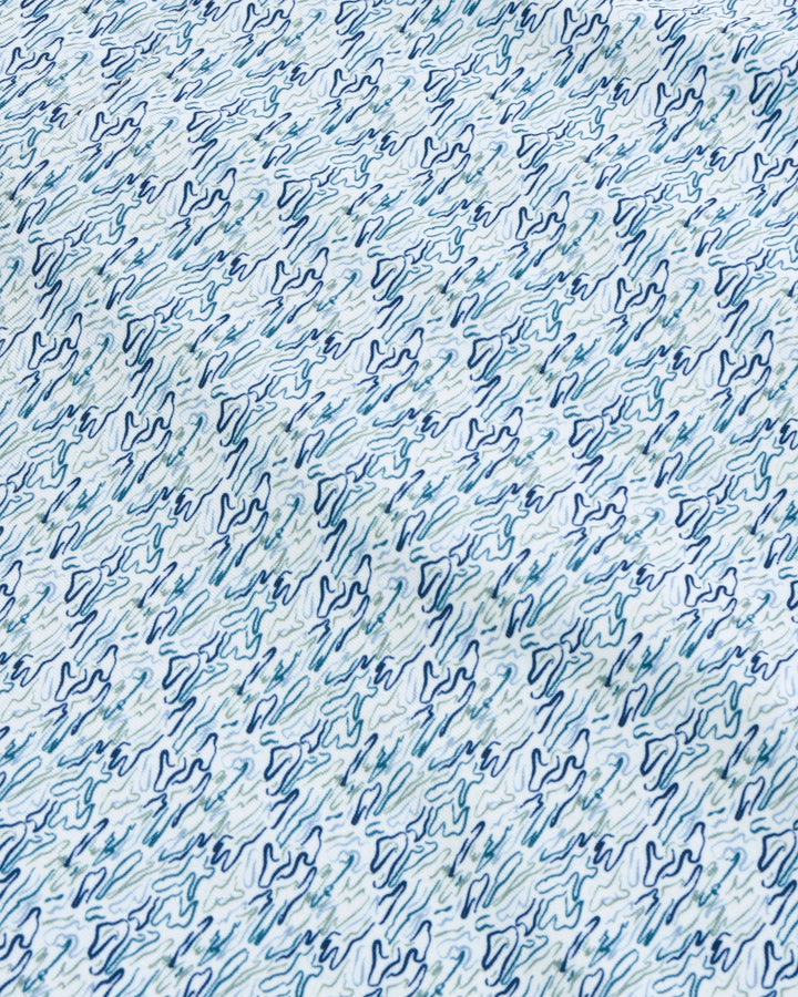 Genteal F25 Ripple Effect Printed Performance Polo - Serene