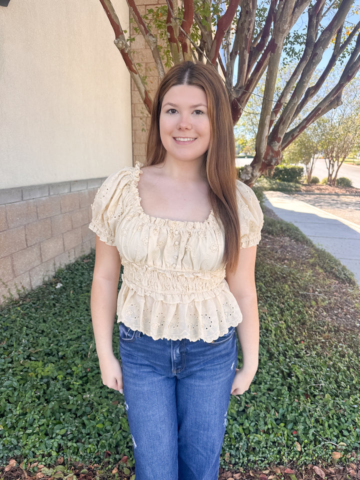 Melanie Peplum Top