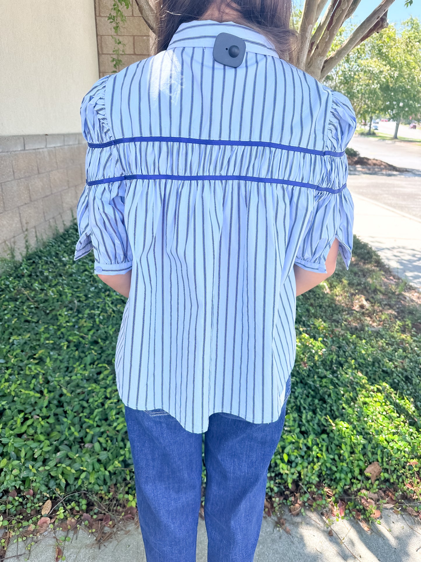 Andy Pinstripe Top