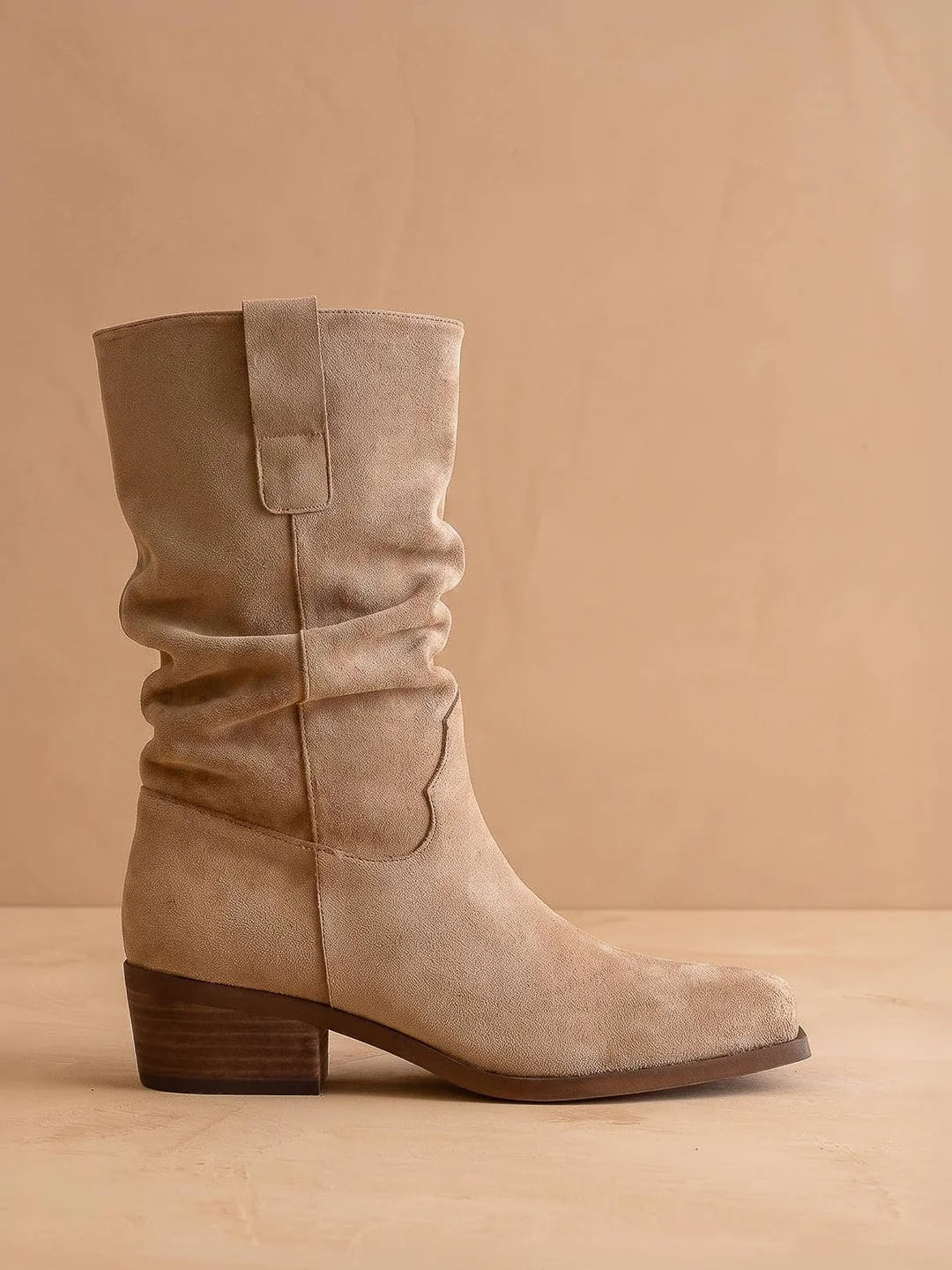 Oasis Society - The Harrison Almond Suede Slouch Fall Boot