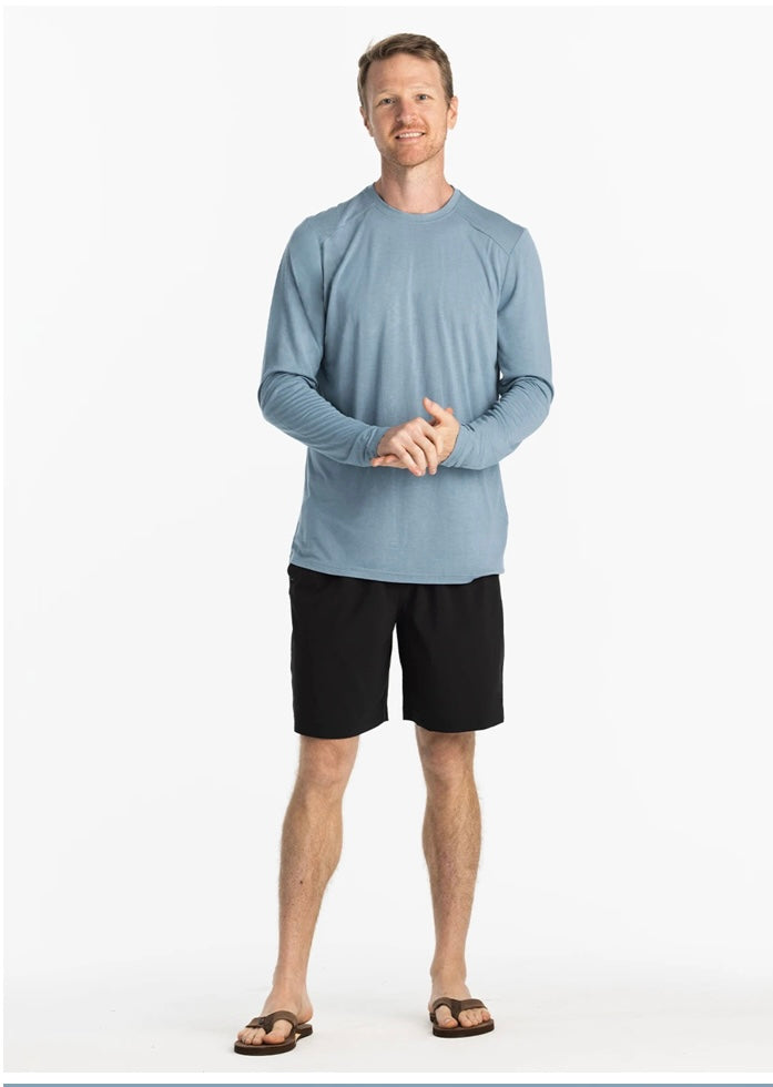 Free Fly Men’s Bamboo Lightweight Long Sleeve - Blue Fog