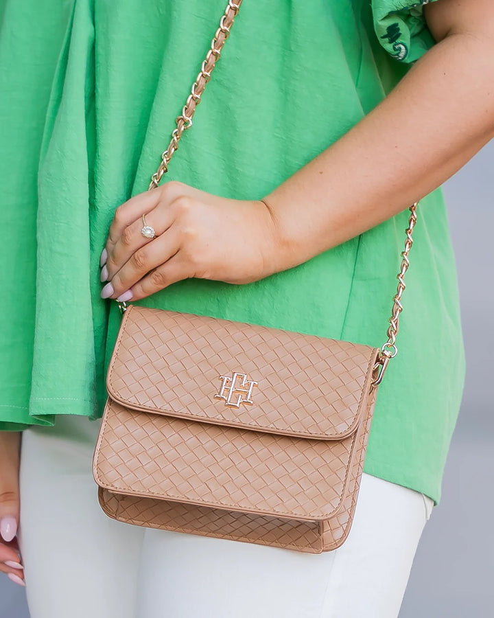 CH Evelyn Crossbody- Woven Tan