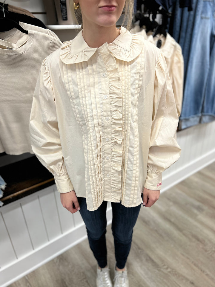 Bella Ruffle Trim Top