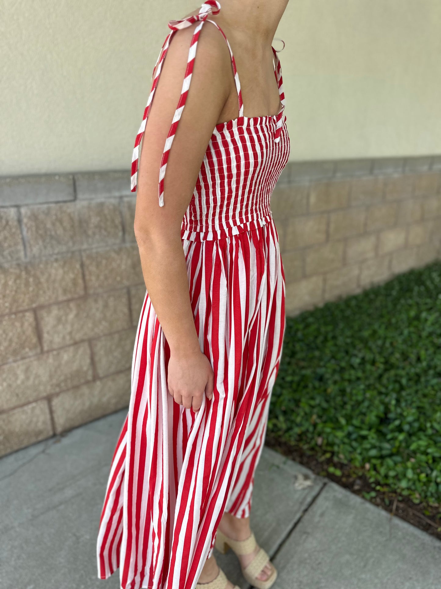Serena Striped Maxi Dress
