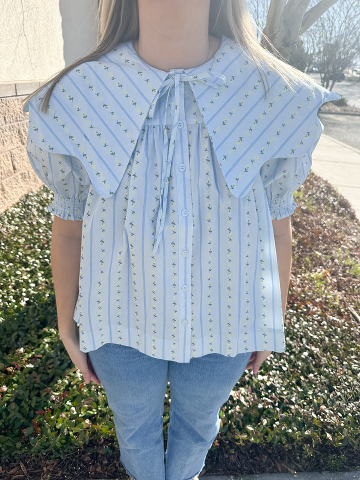 Margaret Collar Top