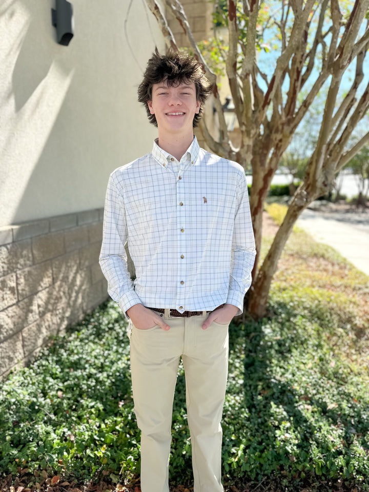 S. Casanova F25 Kirby Check Button Down