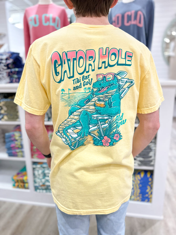 Old Row Gator Hole Pocket S/S T-Shirt - Butter