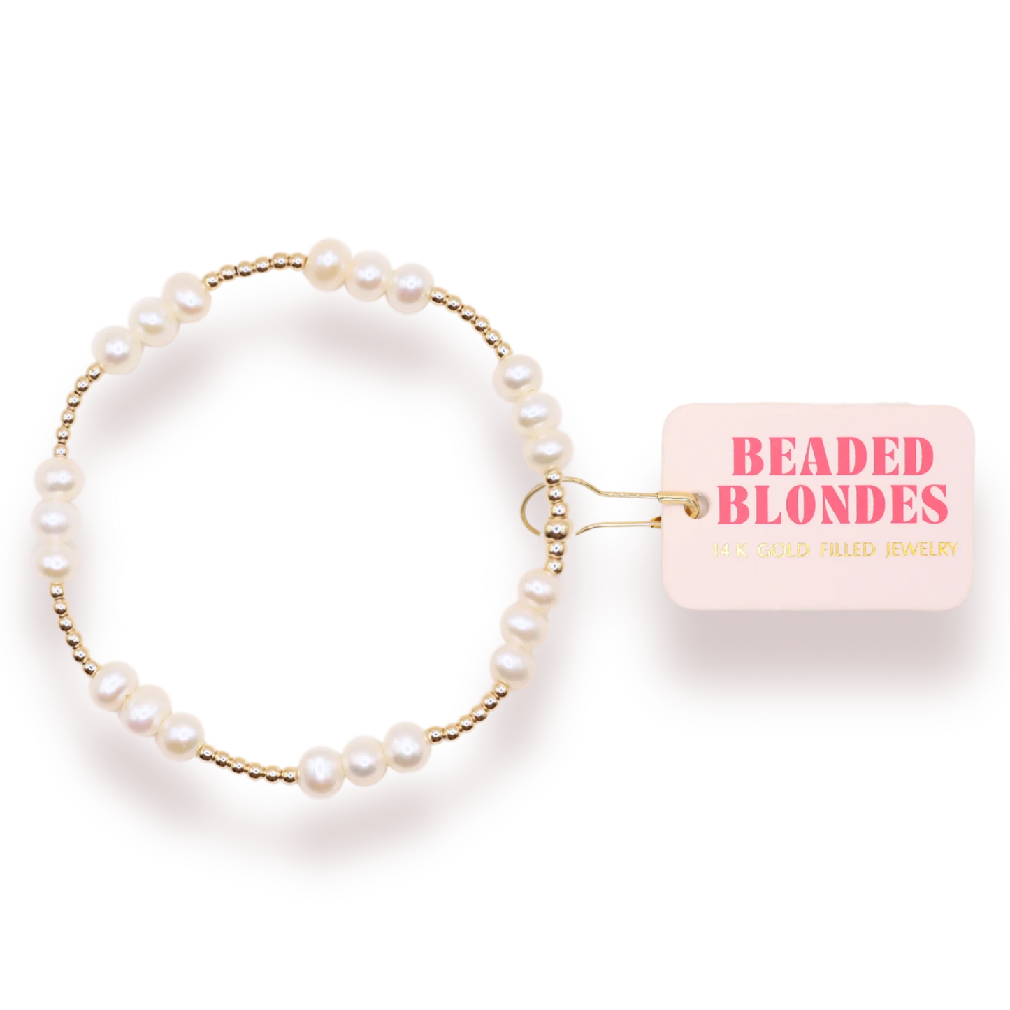 Beaded Blondes ILY Coastal Pearl Bracelet