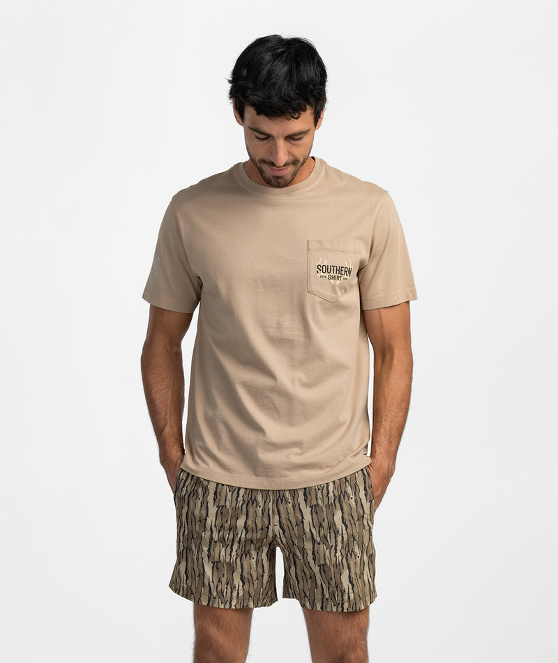 SSCO Men’s Woodland Whitetail S/S T-Shirt - Chinchilla