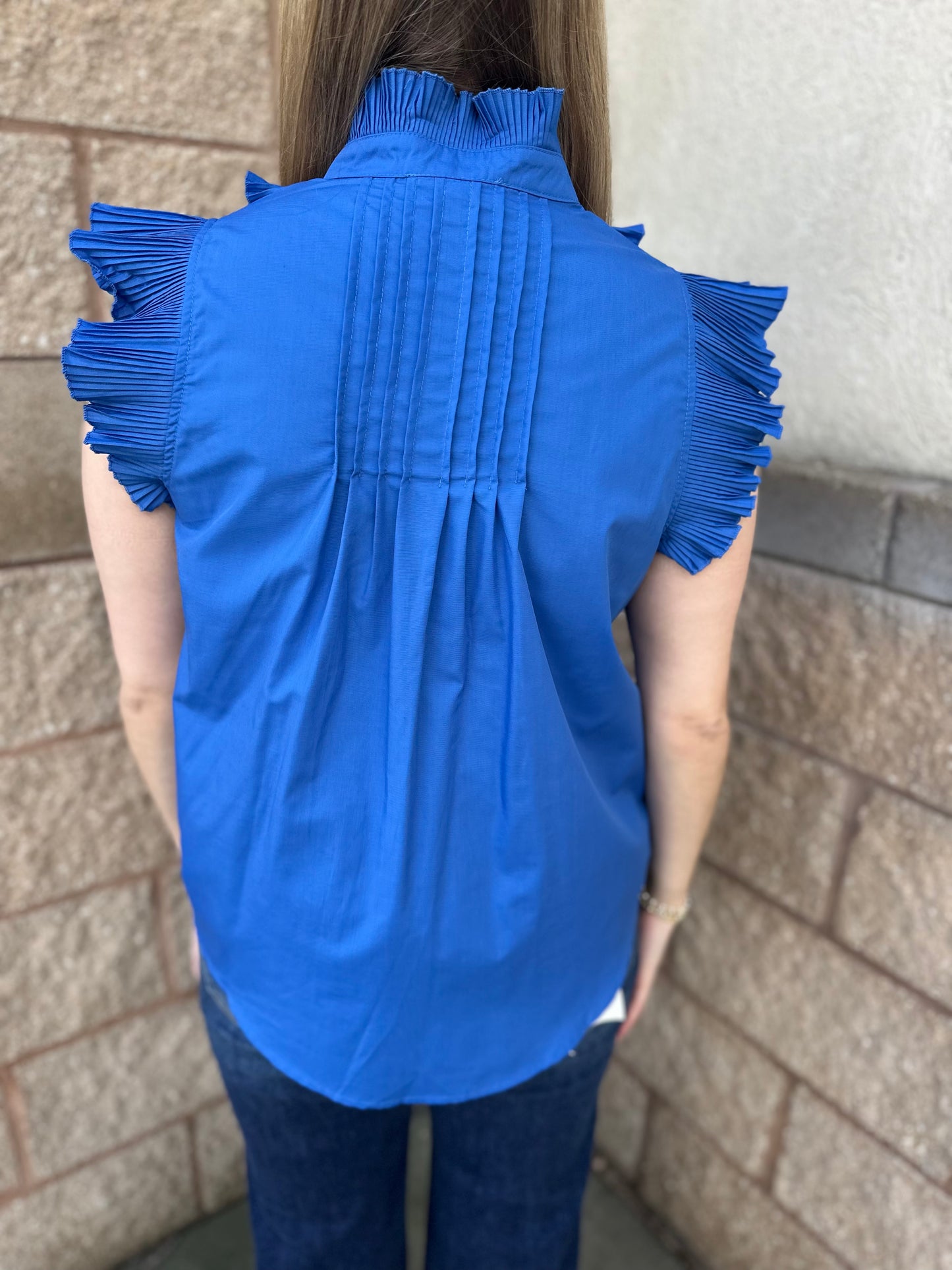 Victorian Ruffled Down Blouse
