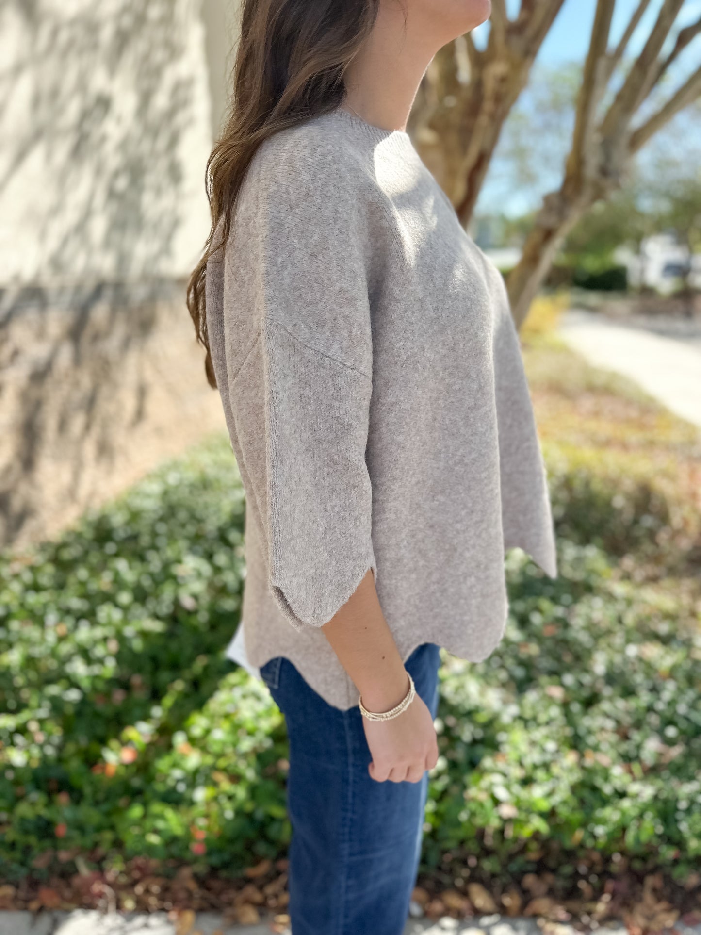 Mason Scalloped Sweater