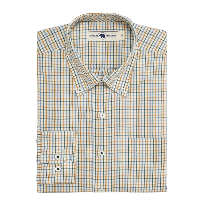 Onward Reserve Cypress Tailored Fit Brushed Performance Twill Button Down - Buckhorn