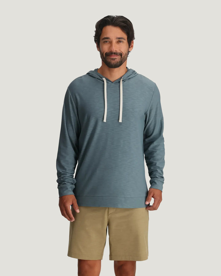 Free Fly Men’s Bamboo Slub Hoodie II - Stormy Sea
