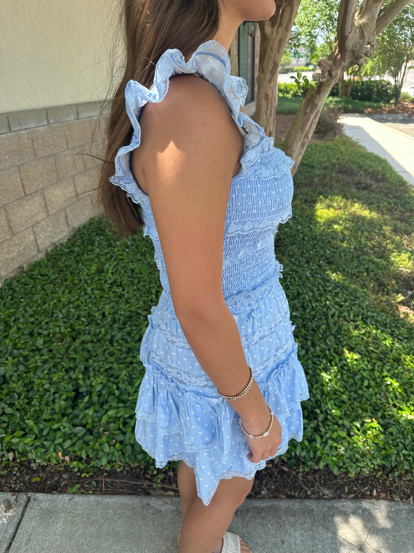 Bow Ditsy Lace Top