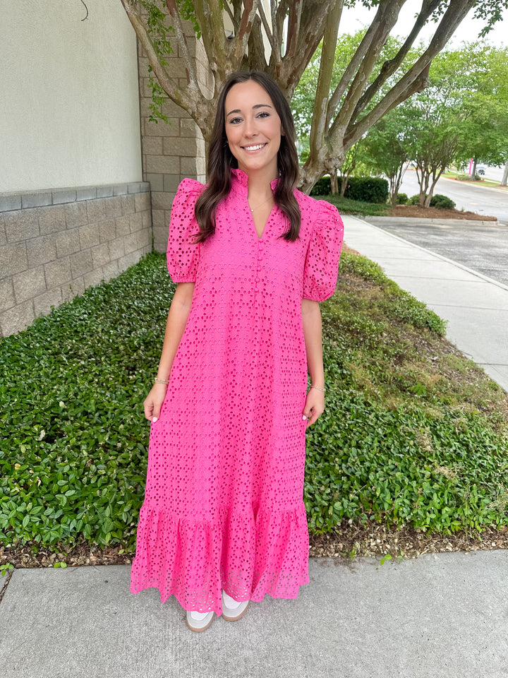 Elise Eyelet Maxi Dress