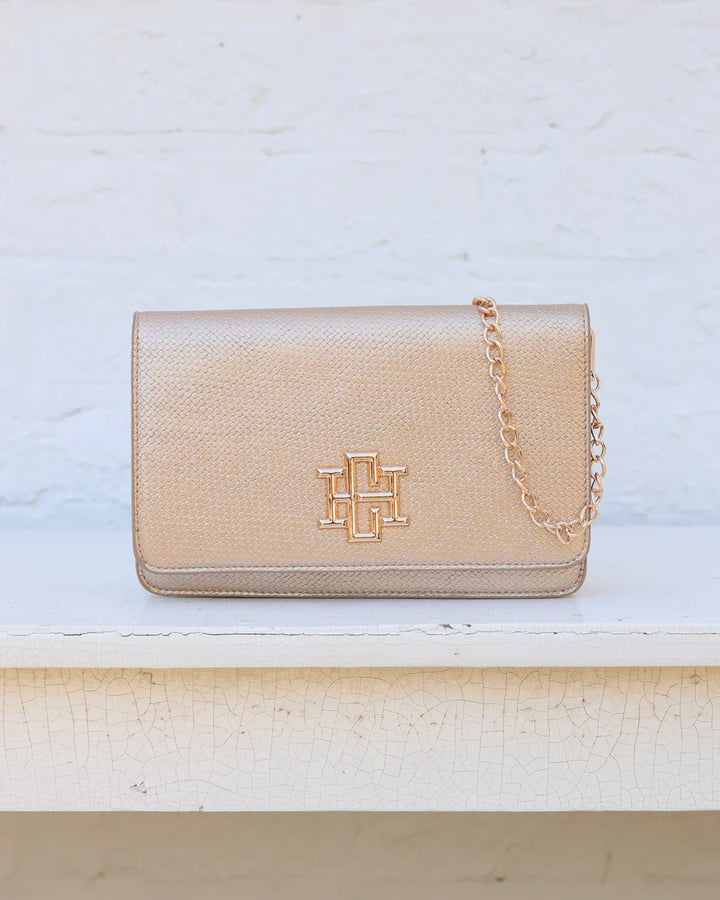 CH Bryn Clutch/Crossbody - Woven Gold