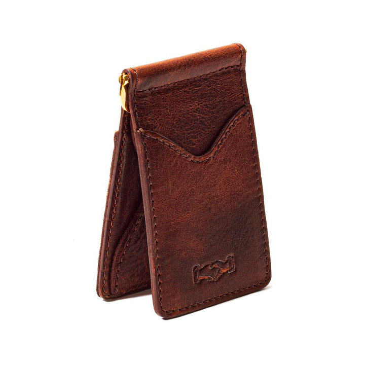 Mission Mercantile Campaign Leather Small Wallet - Whiskey