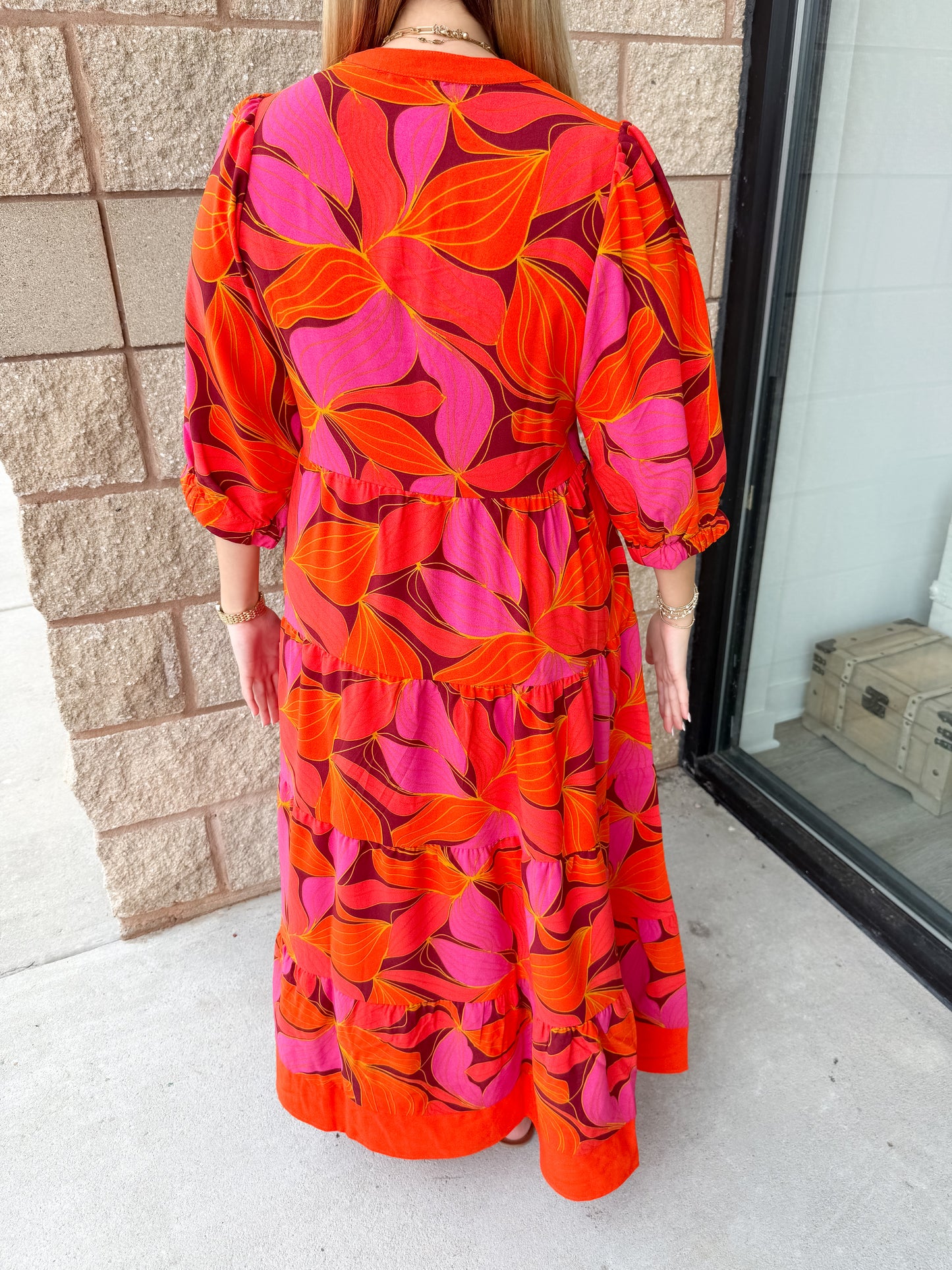 Cameron Dress - Glow Over Fire