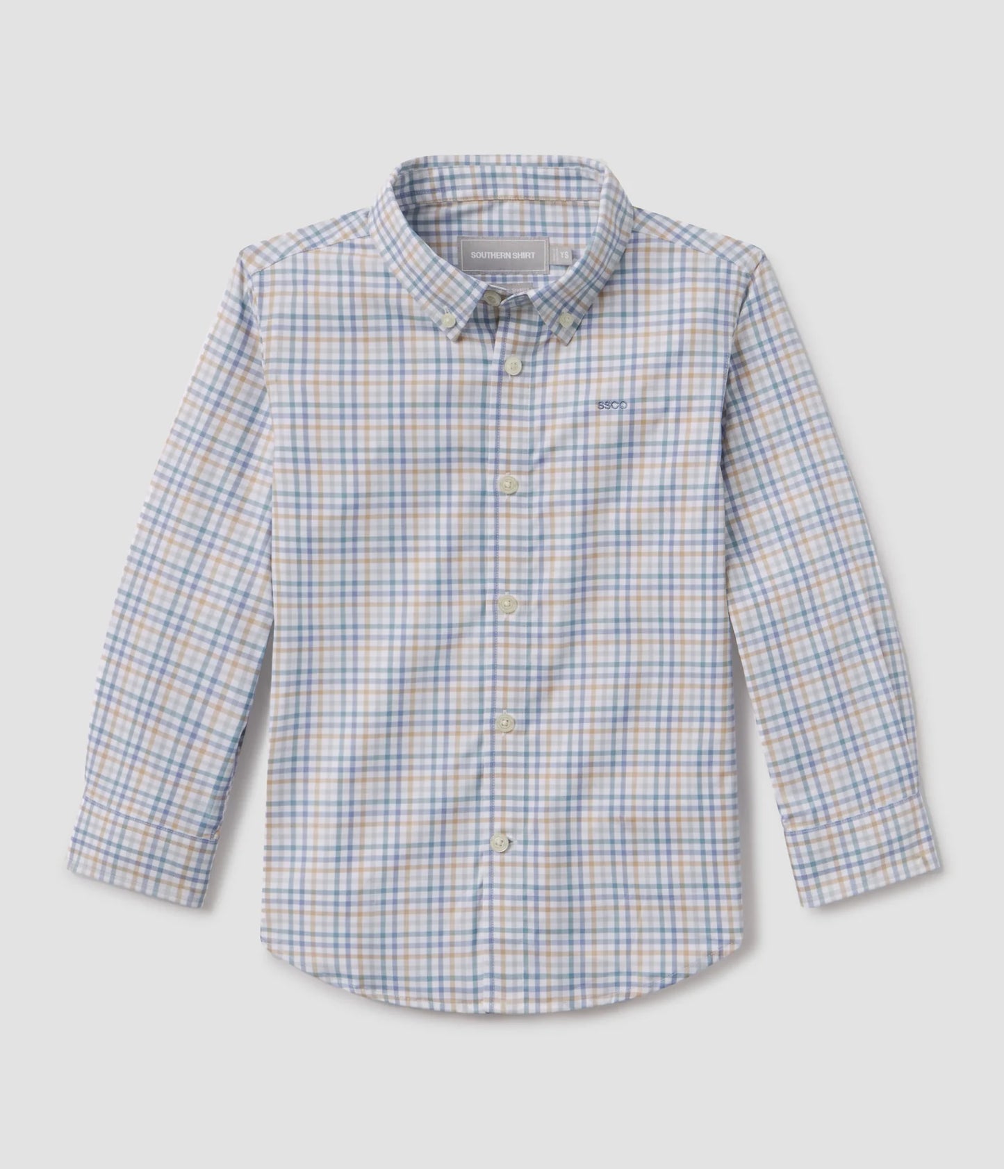 SSCO Youth Boys Samford Check Button Down - Oxford