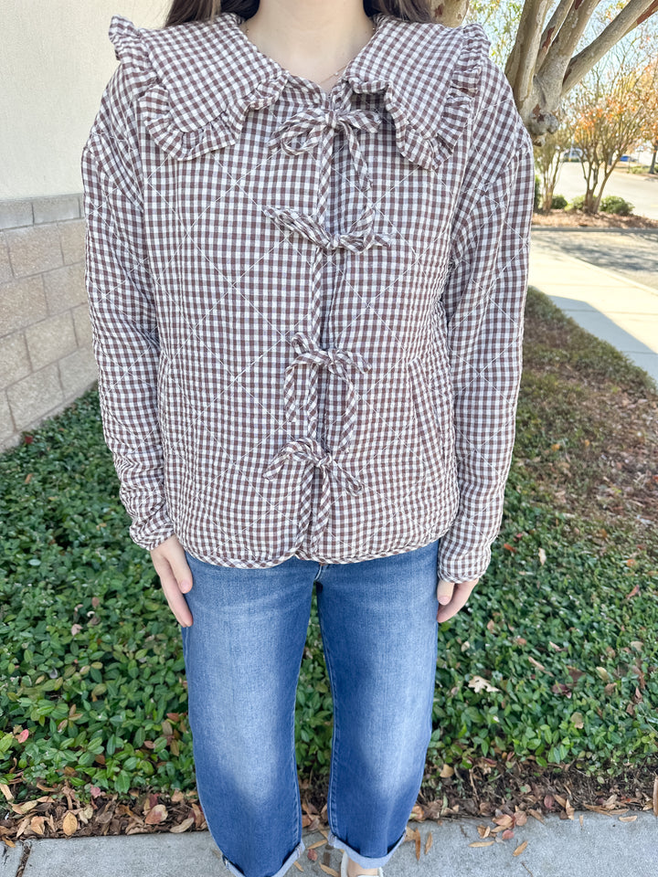 Callie Gingham Jacket