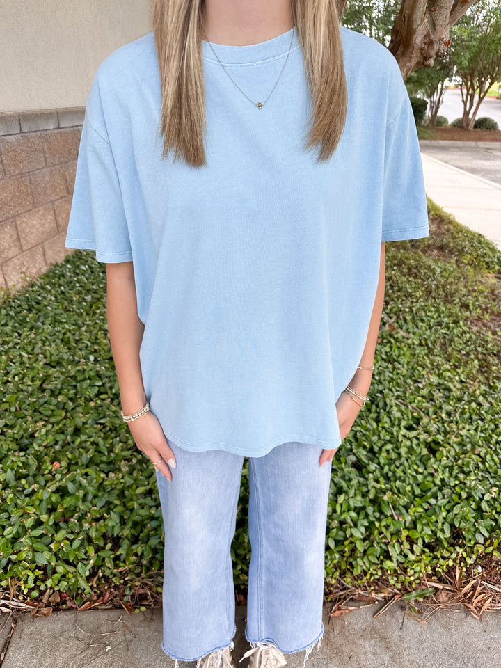 Velma Basic Tee - Blue