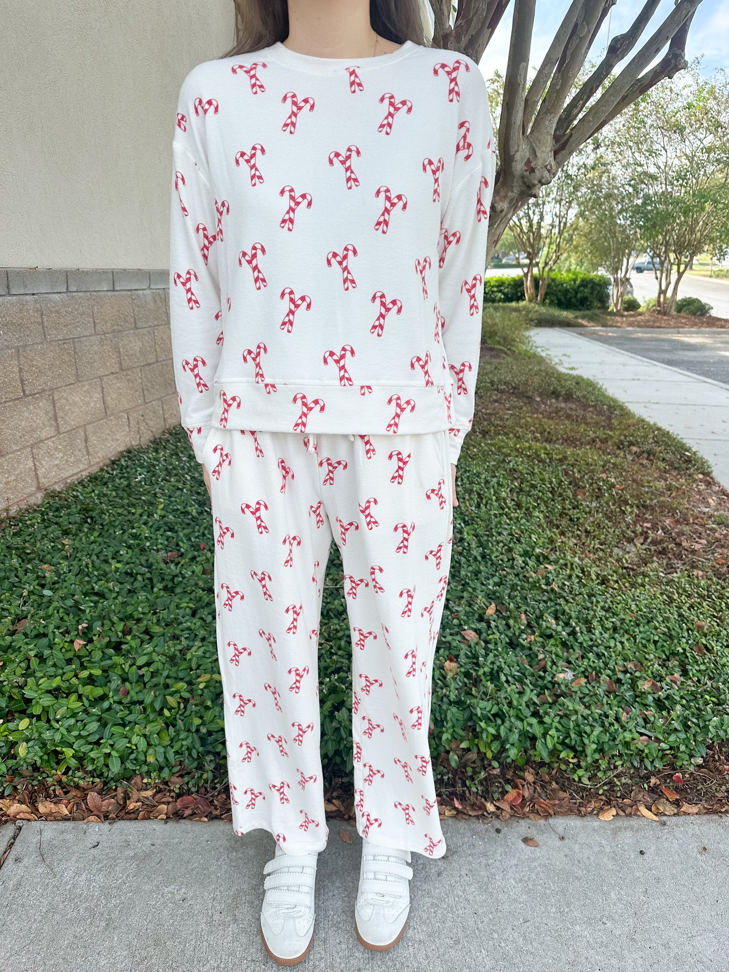 MS Sophie PJ Pant Set - Candy Canes