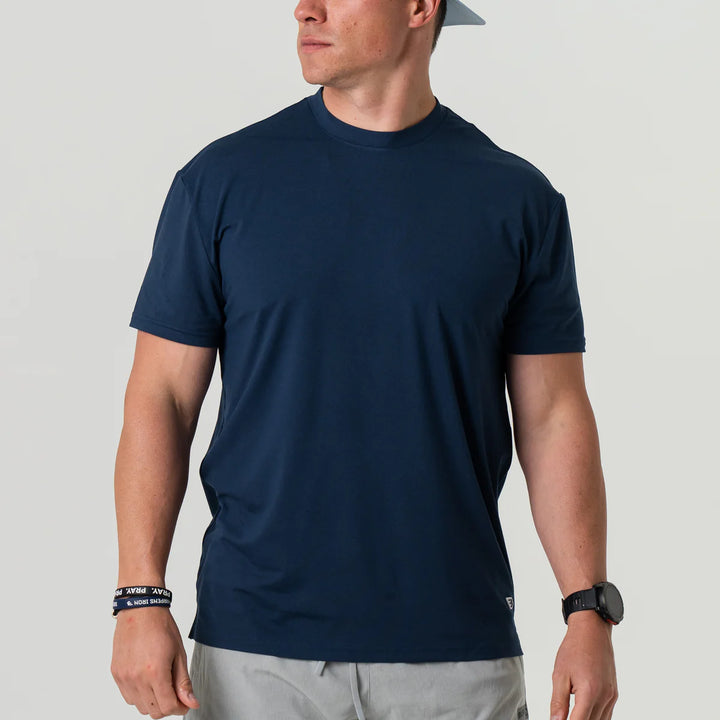 Burlebo Men’s Go To Tee - Heather Navy